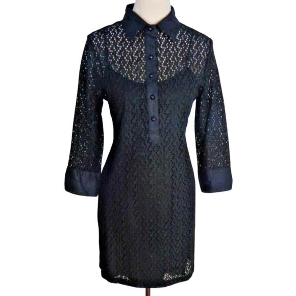 NWT - Talbots Eyelet Cotton Caftan Dress - Picture 2 of 6